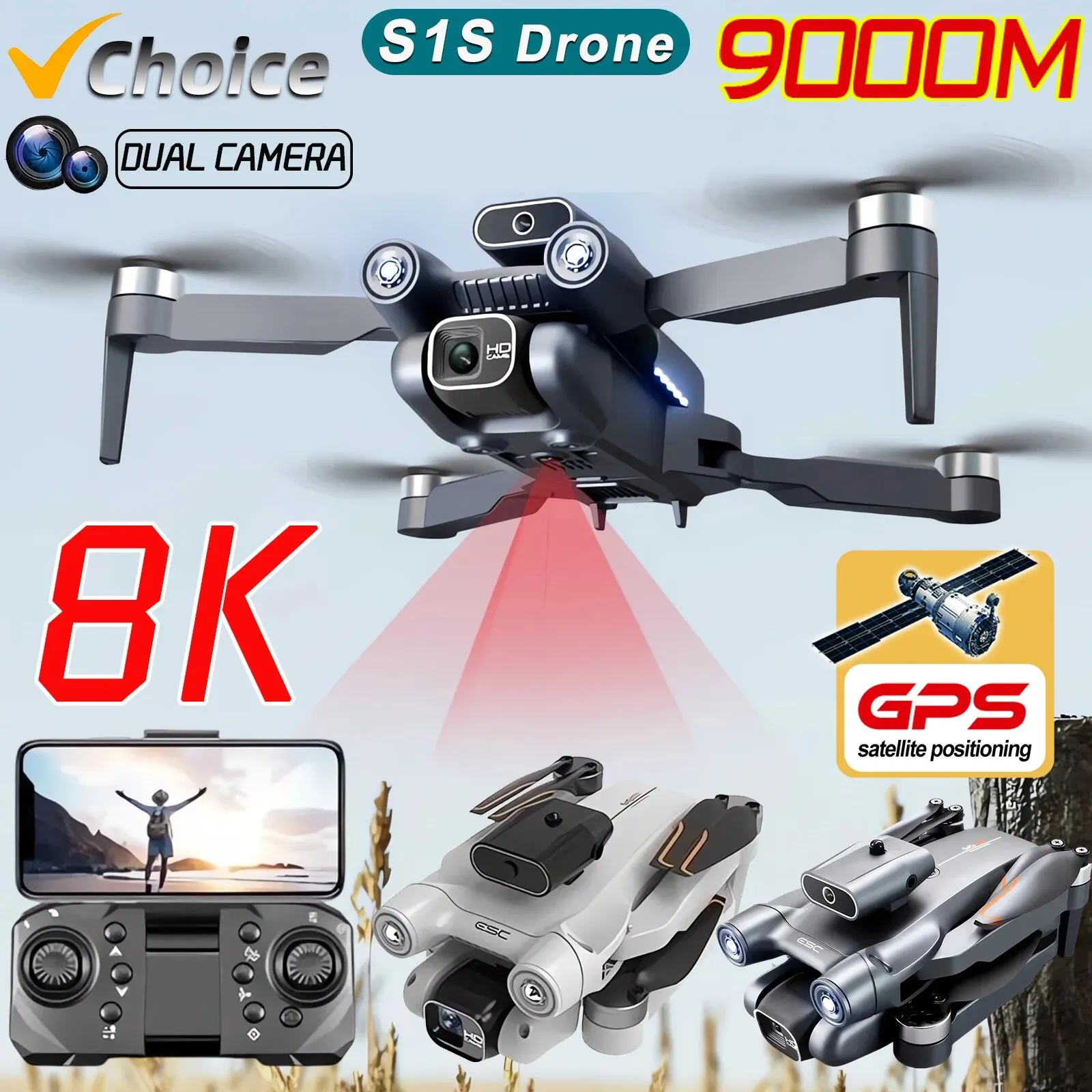 Drone Surveying - Nuovo S1S 5G GPS Drone Camera