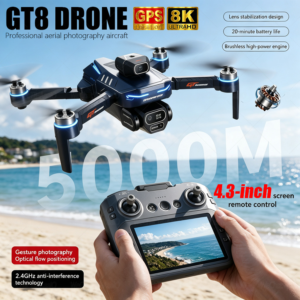 Drone Surveying - NUOVO Drone RC GT8 HD 4K