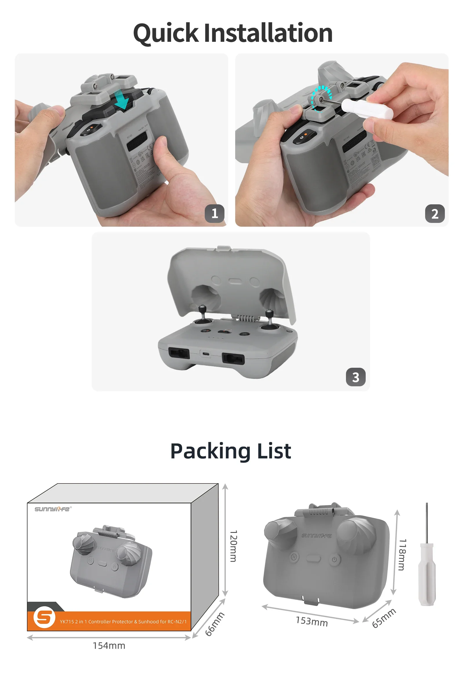2 in 1 Controller Protector Su - Dji Drone Mini 4 Pro recensione e prezzo