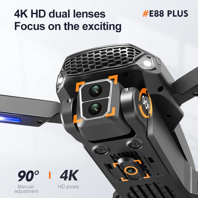Nuovo drone quadricottero E88  - Drone Lidar recensione e prezzo